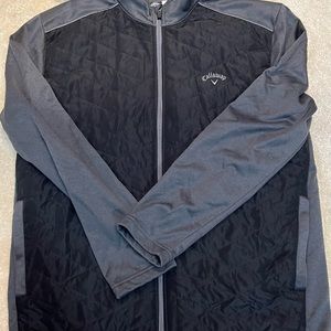 Mens Callaway Golf Jacket. Black and Gray. Size: XL